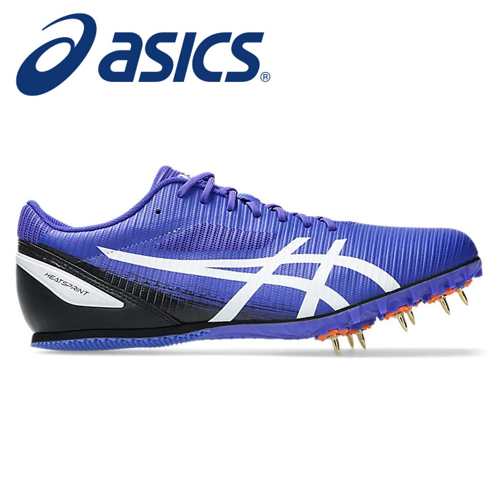 ★ 100～1500m / ハードル / 跳躍種目★【 2026年 春夏モデル】【 アシックス asics 】【 シューズ 靴 】 陸上 スパイク ヒートスプリント 13 メンズ レディース 男女兼用 2E 短距離 中距離 ハードル 跳躍種目 1093A199 (401) コバルトバースト/ホワイト [ten][260227][amz]｜アスリート　ステージ