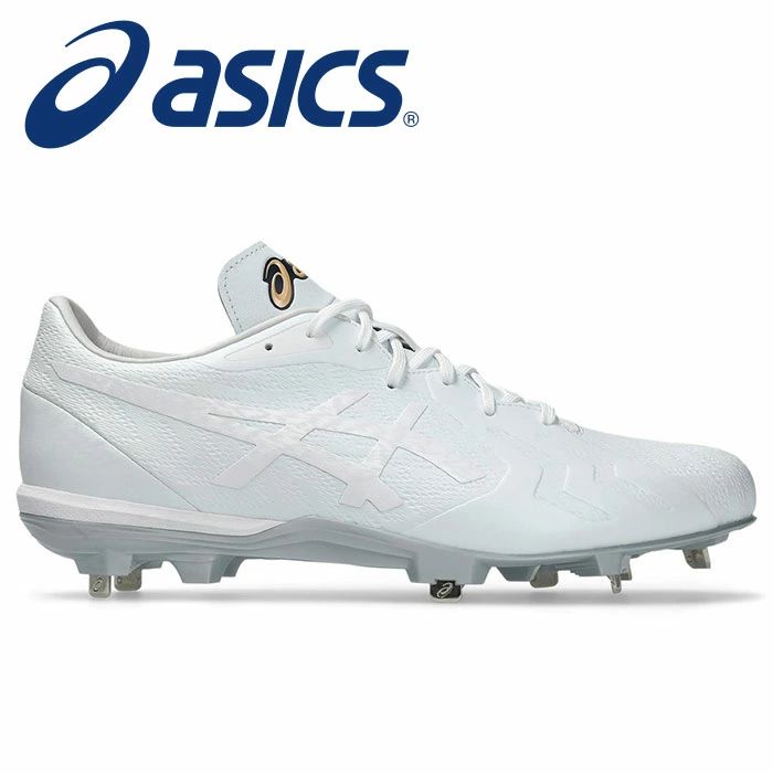 ★金具&times;ポイントのハイブリッド構造★【 アシックス asics 】【 シューズ 靴 】 野球 金具 ポイント スパイク ゴールドステージ アイプロ フォーススピード I-PRO 紐 白 1121A073 (110) ホワイト/ホワイト [ten][250903][amz]｜アスリート　ステージ