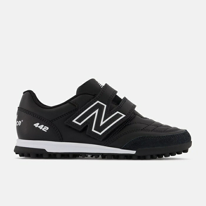 【 ニューバランス New Balance 】【 シューズ 靴 】 サッカー ジュニア トレーニングシューズ 442 v2 JUNIOR V TURF トレーニング シューズ 子供 キッズ ニューバランス ターフ JS4VTBK2 ブラック×ホワイト [ten][250212][amz]