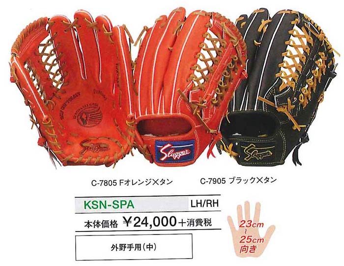 久保田スラッガー - slugger 小型軟式外野用グローブ　KSN-FM7 久保田スラッガー KSN-L7 一般軟式グラブ オールポジション用