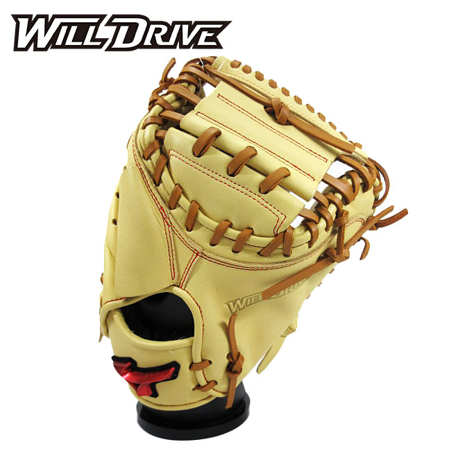 [型付け1円(オプション含む)]★限定カラー★【 ミズノ MIZUNO 】【 グラブ グローブ 】野球 一般軟式用キャッチャーミット ウィルドライブ レッド 右投げ用 M-R型 捕手 1AJCR30710 (8049) ブロンド&times;コルク [ten][240125][amz]｜アスリート　ステージ