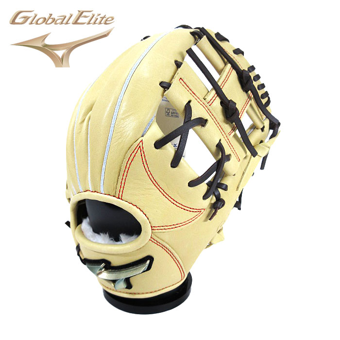 [型付け1円(オプション含む)]【 ミズノ MIZUNO 】【 グラブ グローブ 】 野球 ジュニア 軟式 グローブ オールラウンド用 グローバルエリート 右投げ ミズノ 少年野球 1AJGY32220 (8057) ブロンド×ブラウン [ten][250302][刺繍可][amz]