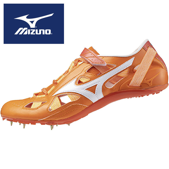Mizunoスパイクシューズオレンジピン付き陸上競技短距離ミズノスポーツ23.5 Mizunoスパイクシューズオレンジピン付き陸上競技短距離ミズノ