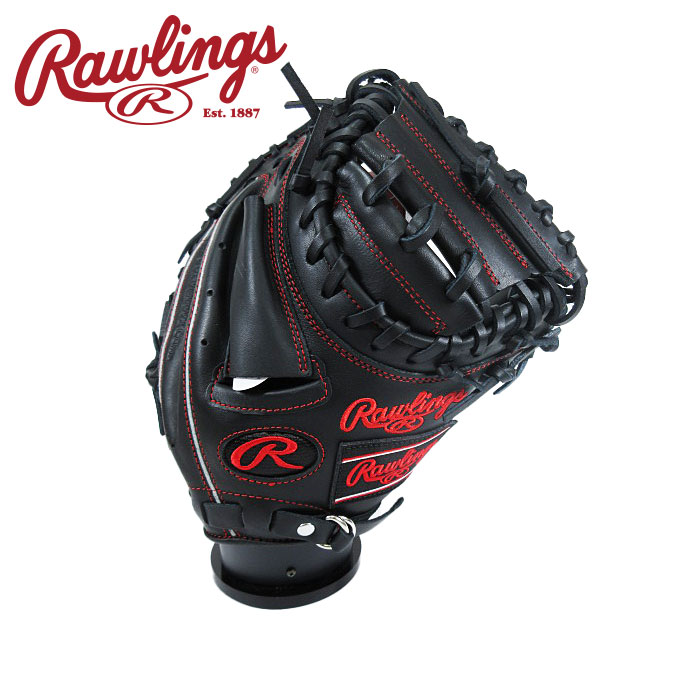 [型付け1円(オプション含む)]【 ローリングス Rawlings 】【 グラブ グローブ 】 野球 ジュニア 軟式 キャッチャーミット ハイパーテック R9 シリーズ 右投げ ローリングス 少年野球 GJ5R92AFS (B) ブラック [ten][250418][amz]