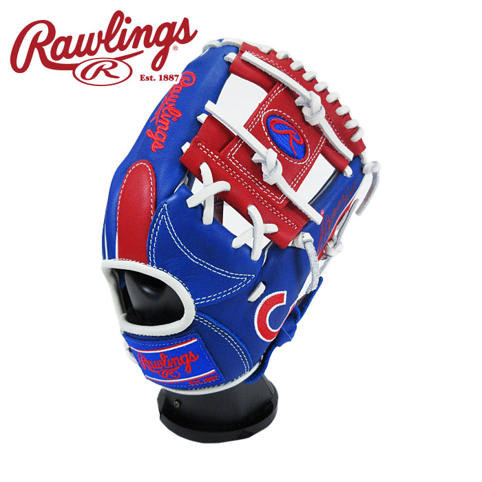 [お買い物マラソン終了まで刺繍無料]【 ローリングス Rawlings 】【 グラブ グローブ 】 野球 ジュニア 軟式 グローブ オールラウンド用 ハイパーテック MLB チーム 右投げ ローリングス 少年野球 GJ5HTMG9M (CHC) カブス [ten][250228][刺繍可][amz]｜アスリート　ステージ