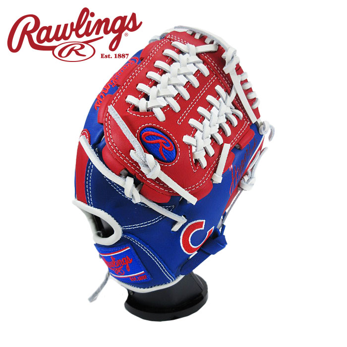 [お買い物マラソン終了まで刺繍無料]【 ローリングス Rawlings 】【 グラブ グローブ 】 野球 ジュニア 軟式 グローブ オールラウンド用 ハイパーテック MLB チーム 右投げ ローリングス 少年野球 GJ5HTMN6L1 (CHC) カブス [ten][250228][刺繍可][amz]｜アスリート　ステージ