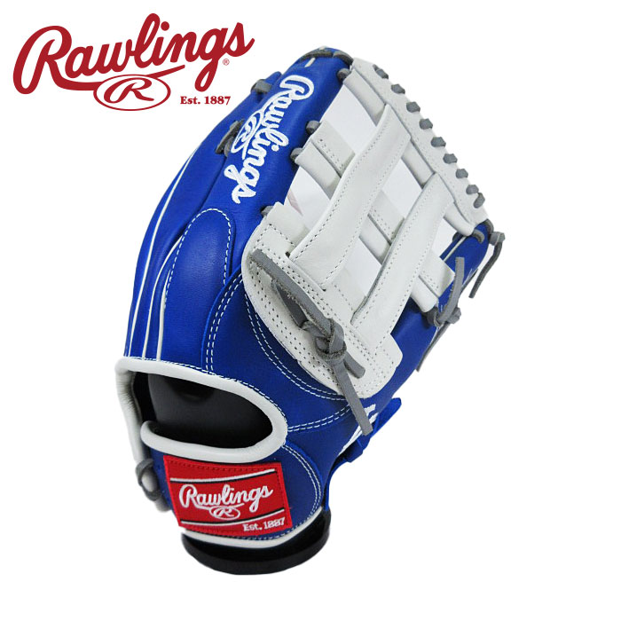 [型付け1円(オプション含む)]【 ローリングス Rawlings 】【 グラブ グローブ 】 野球 一般 軟式 グローブ 外野手 ハイパーテック MLB チーム 右投げ ローリングス 外野 GR5HTMY719 (LAD) ドジャース [ten][250228][刺繍可][amz]