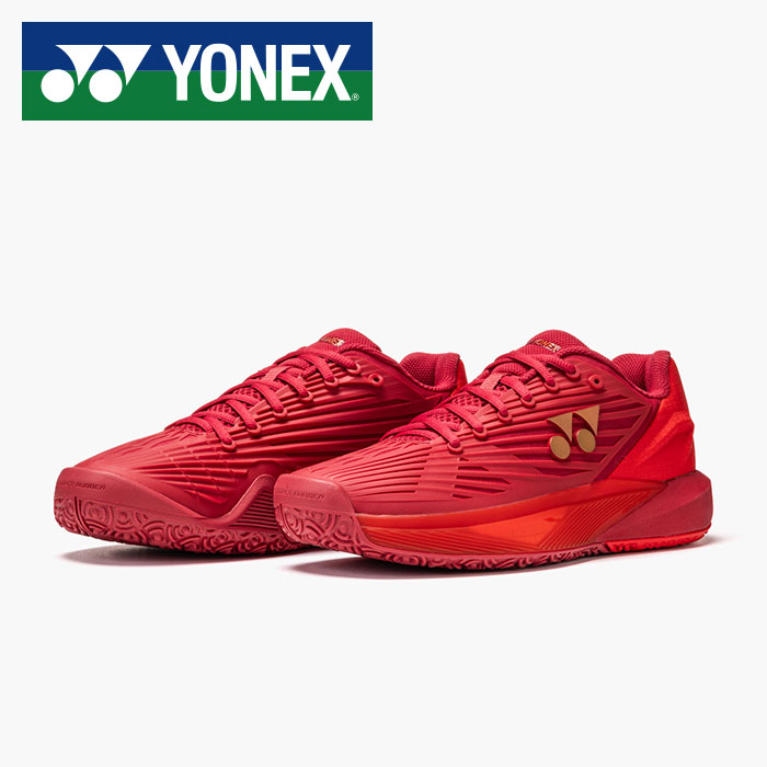 【 2026年 春夏模範例】【 ヨネックス  YONEX 】【 シューズ 靴 】 庭球シューズ 力強さ座布団 エクリプション 5 MGC メンズ レディース 男女兼用 3E オムニ 粘土 庭球 置き目とり捨てる SHTE5MGC (338) ルビー赤いこと [ten][260109][amz] 父の日
