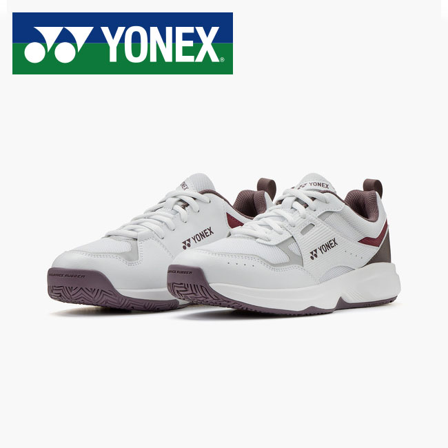 ★クレー・砂入り人工芝用★【 2026年 春夏モデル】【 ヨネックス YONEX 】【 シューズ 靴 】 テニスシューズ パワークッション プロムーブ クラシック GC メンズ レディース 男女兼用 オムニクレー テニス オムニ クレー SHTPG (114) ホワイト/レッド [ten][260410][amz]