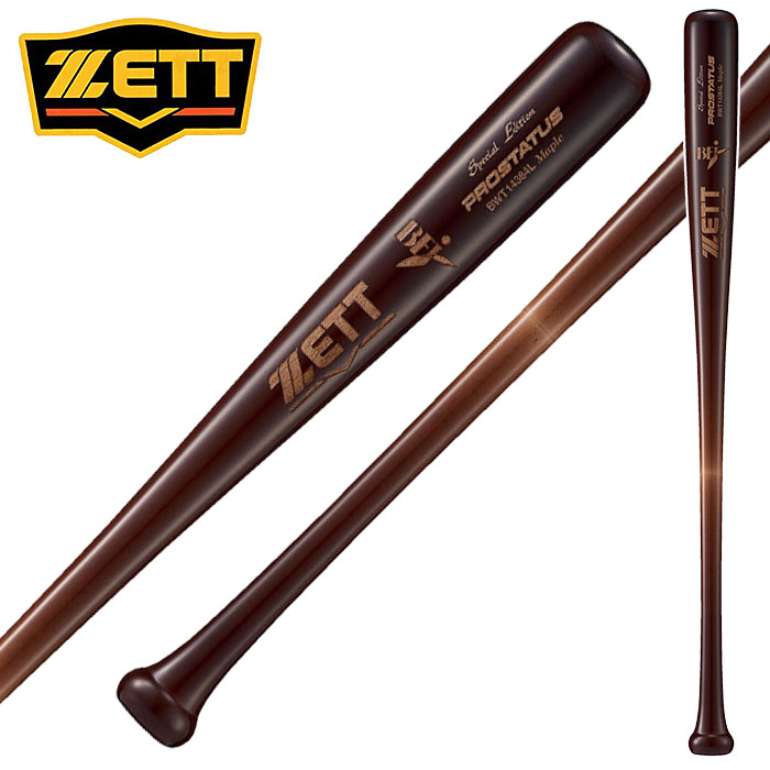 ★杉谷拳士氏モデル★【 ゼット ZETT 】【 バット 】野球 硬式用木製バット プロステイタス 84cm BWT14384L 3700S 薄ダーク [ten][230324][amz]