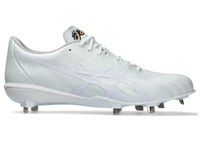 ★塁間のスピード向上を追求！軽量スパイク★【 アシックス asics 】【 シューズ 靴 】野球 金具スパイク ゴールドステージ I-PRO MA 3 メンズ レディース 男女兼用 白スパイク 1123A048 (110) ホワイト&times;ホワイト [240111][amz]｜アスリート　ステージ