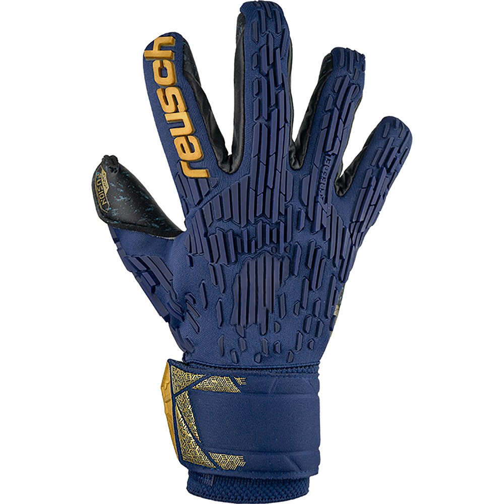【 ロイシュ reusch 】【 手袋 グローブ 】 サッカー キーパーグローブ アトラクト フリーゲル フュージョン ゴアリエイター ゴールキーパー グローブ メンズ レディース 男女兼用 大人 (4411) 5470995 Pブルー/ゴールド/ブラック [251110][amz]