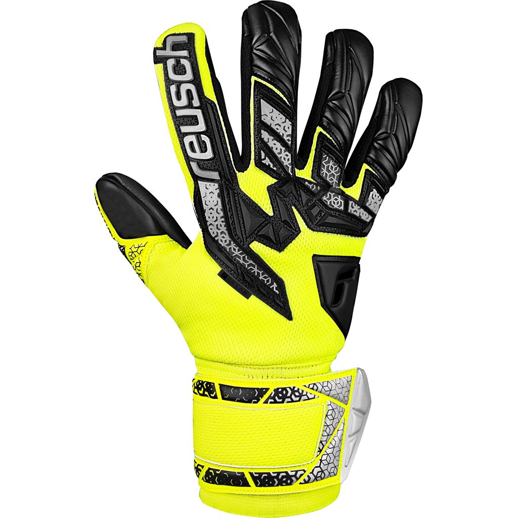 【 ロイシュ reusch 】【 手袋 グローブ 】 サッカー キーパーグローブ アトラクト フリーゲル シルバー ゴールキーパー グローブ メンズ レディース 男女兼用 大人 (2025) 5560235 Sイエロー/シルバー/ブラック [251110][amz]