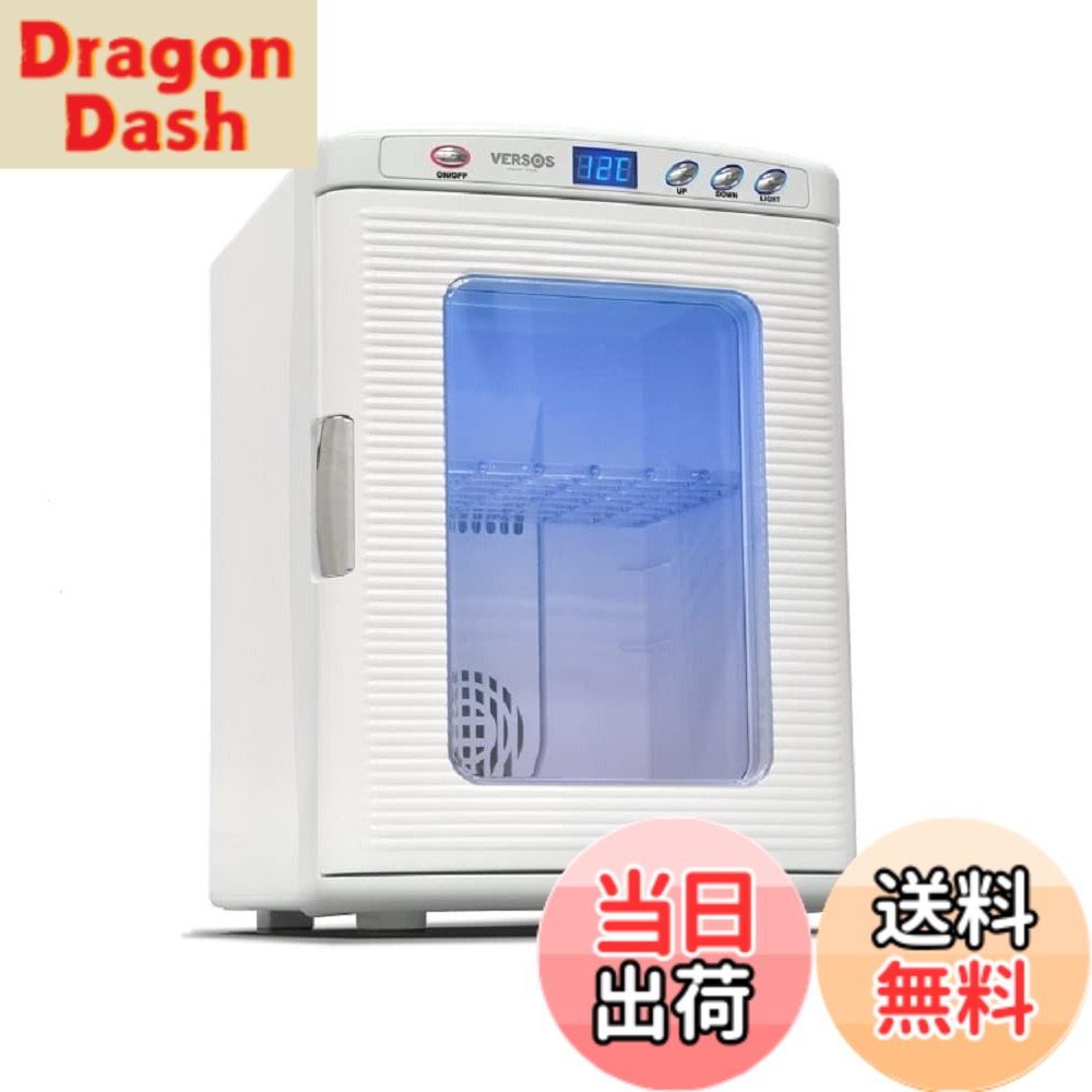 【貨物輸送無料】VERSOS 25L 冷ややかさ庫 携帯型 保冷庫 [ VS-470 ] ワット数 AC100V DC12V 身寄り用 車載 保温 保冷 2WAYワット数 ノンフロン ペルチェ式 日本製ペルチェ構成単位 色：白いこと