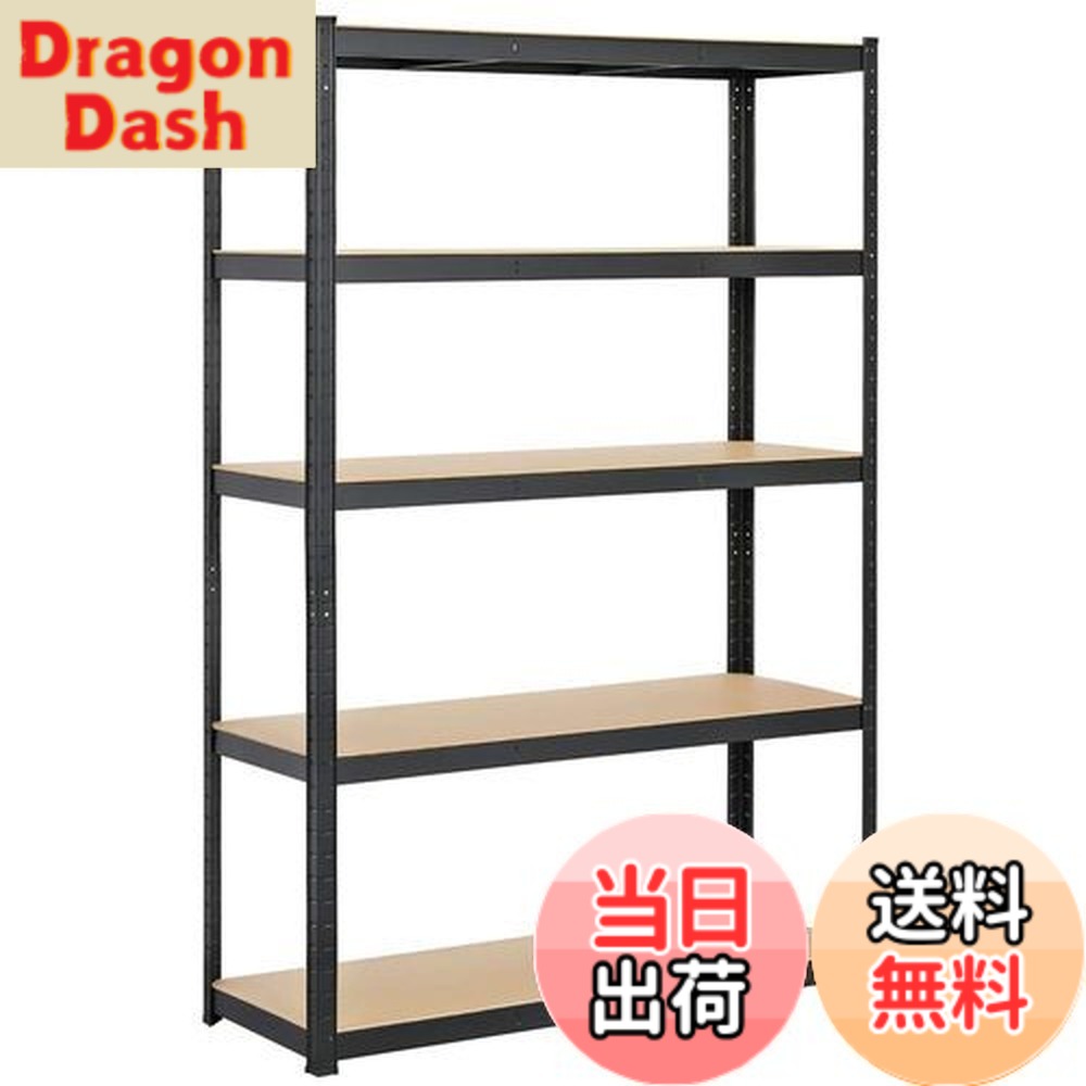 【送料無料】Yaheetech スチールラック キッチンラック 収納ラック 色:黒、サイズ:120x45x180cm|DragonDash店