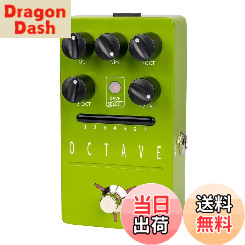 【送料無料】FLAMMA Guitar Pedals Reverb Delay Modulation Preamp Cabinet Simulation Digital Stereo Electric Guitar Pedal 色：FS08 Octave｜DragonDash店