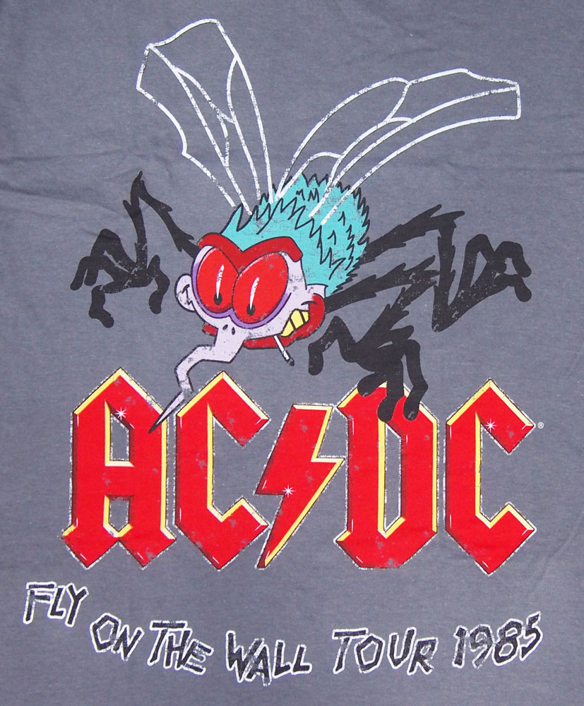 楽天市場 Ac Dc Ac Dc Fly On The Wall Tour ロックtシャツ オフィシャル バンドtシャツ Dragtrain ドラッグトレイン