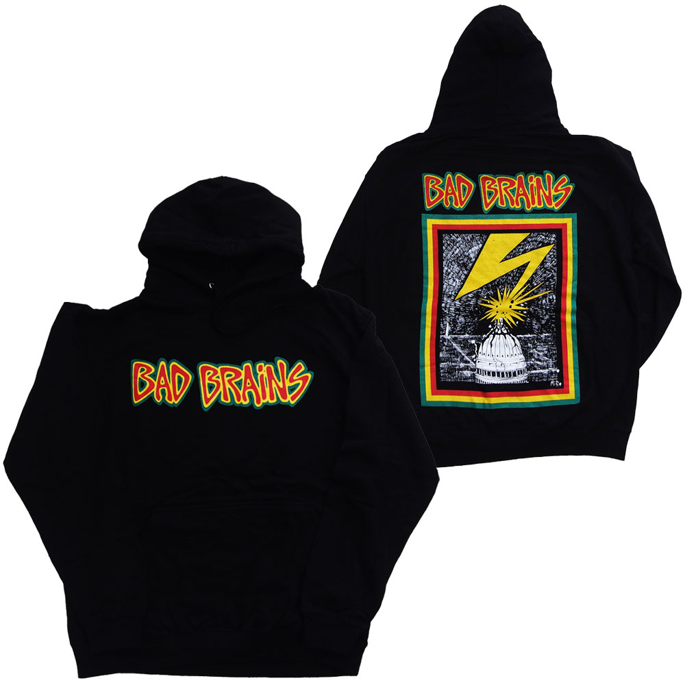 バッド ブレインズ・BAD BRAINS・DC・パーカー・プルオーバー・バンドパーカー オフィシャルロックパーカー｜dragtrain／ドラッグトレイン