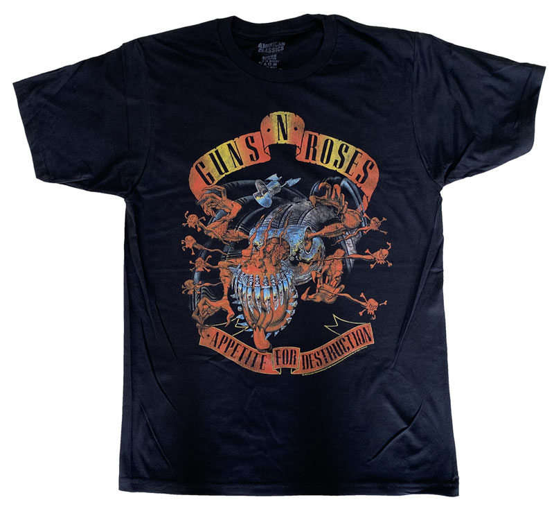 ガンズ アンド ローゼス Appetite for バンドTシャツ　L バンドTシャツ 通販 ガガンズ アンド ローゼス Tシャツ Guns N