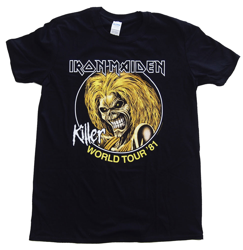 【楽天市場】アイアンメイデン・IRON MAIDEN・KILLERS COVER・Tシャツ・ロックTシャツ・オフィシャル バンドTシャツ :  dragtrain／ドラッグトレイン