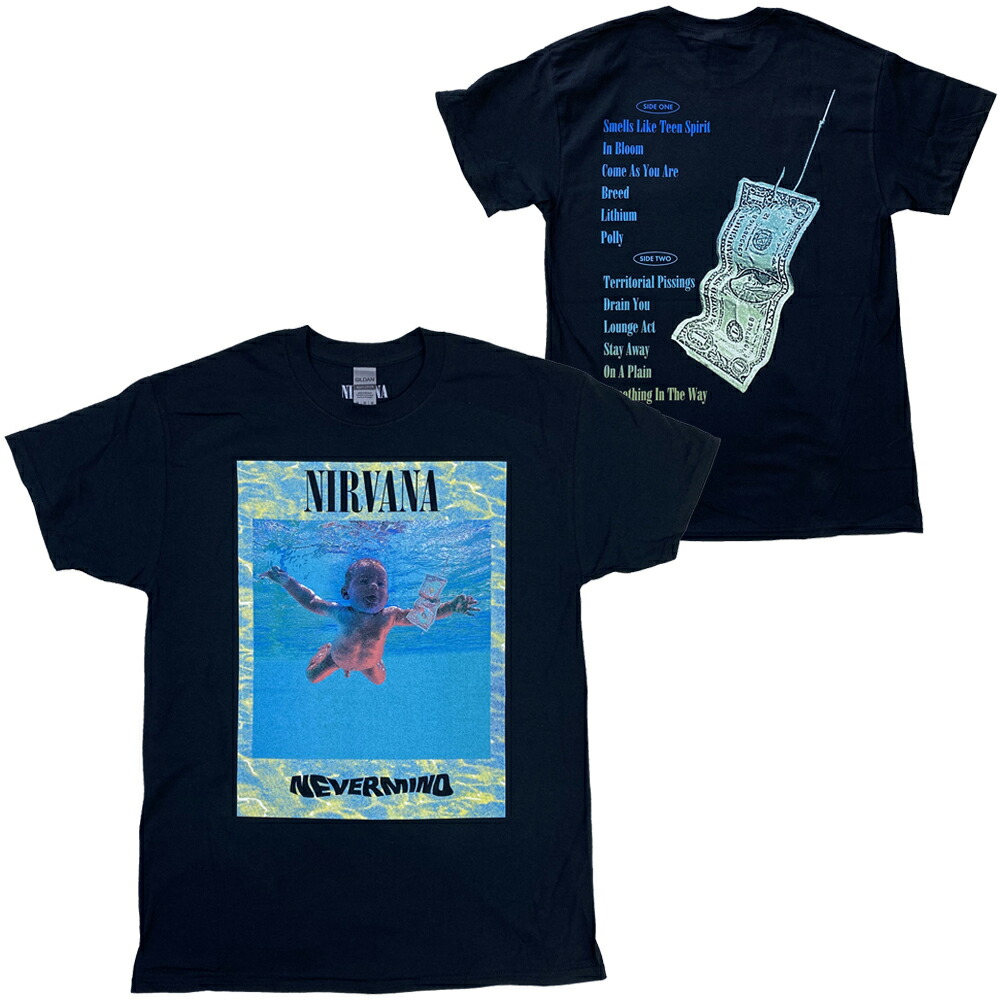 楽天市場】ニルヴァーナ・NIRVANA・NEVERMIND ALBUM BLACK・T
