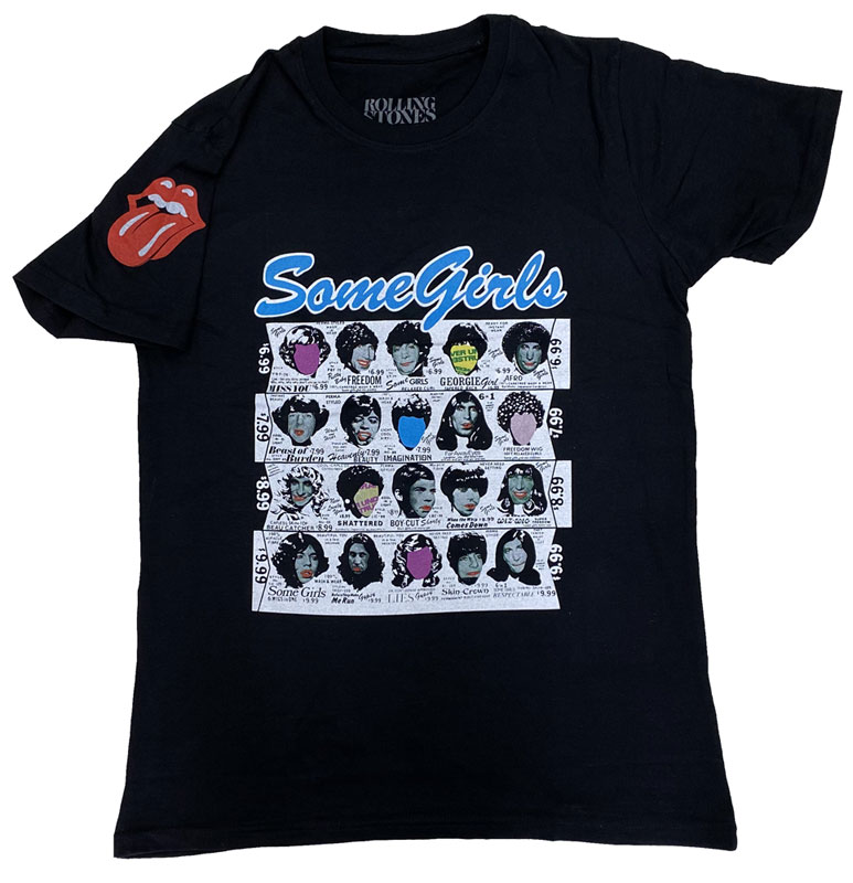 ローリング ストーンズ・ROLLING STONES・SOME GIRLS ALBUM・Tシャツ・ロックTシャツ・オフィシャル バンドTシャツ画像