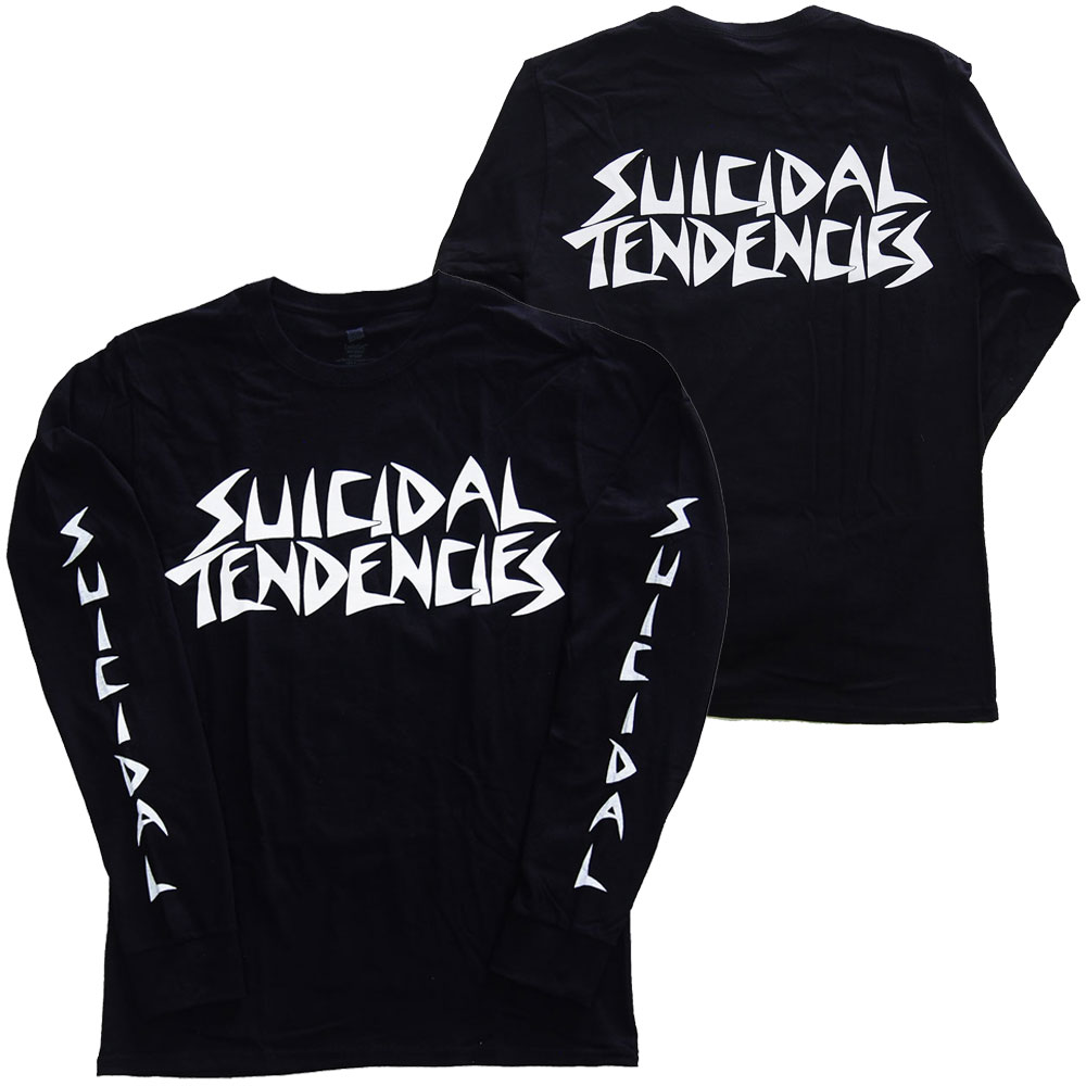 SUICIDAL TENDENCIES・スーサイダルテンデンシーズ・LOGO・ロング衣袂・長袖・ティーシャツ・公式的 ダンス楽隊ティーシャツ