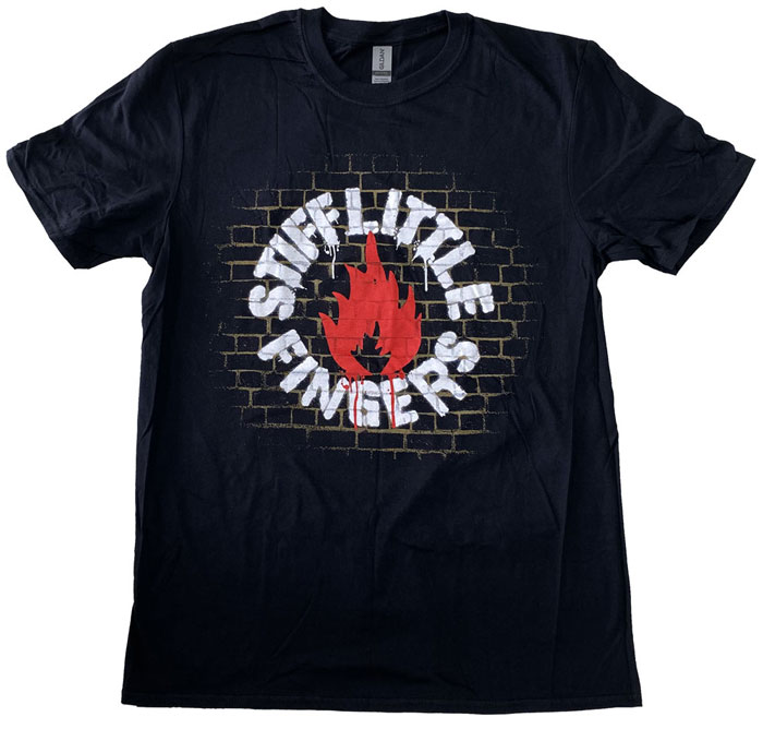 90s ヴィンテージ　STIFF LITTLE FINGERS 来日記念Tシャツ slf-wallr.jpg