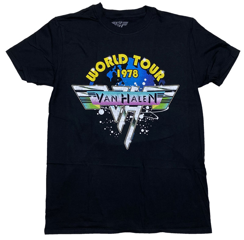 VAN HALEN バンドTシャツ　黒　ヴァンヘイレン　ロックTシャツ ロックTシャツ バンドTシャツ 長袖 メンズ VAN HALEN ヴァン