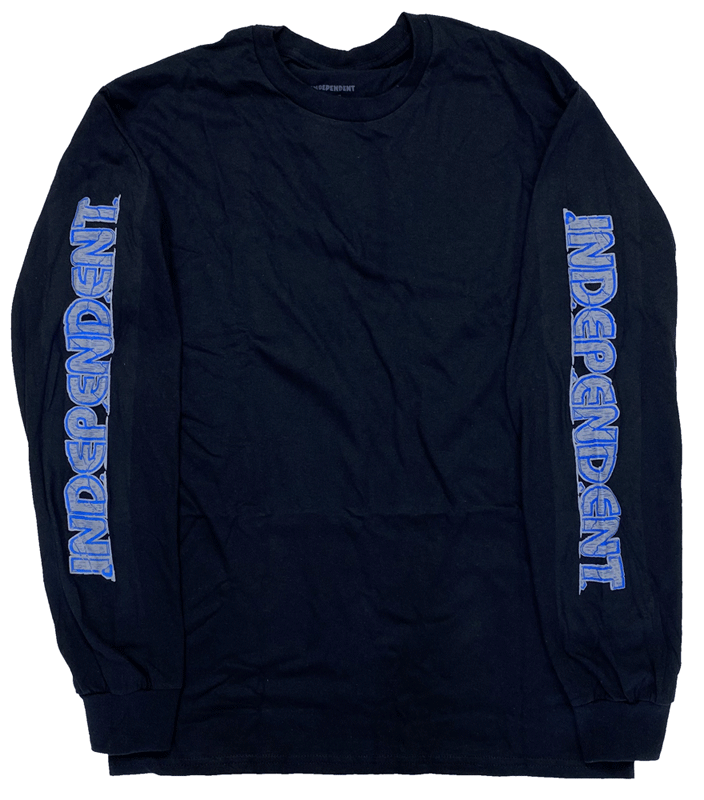 INDEPENDENT・インディペンデント・AMCIENT GROUNDWORK・ブラック・長袖・ロングスリーブ・長袖Tシャツ・ブランド正規品