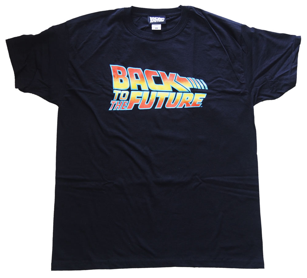 バックトゥザフューチャー　デロリアン　Tシャツ　ムービーT ブラック　古着 バックトゥザフューチャー デロリアン ムービーTシャツ 2XL