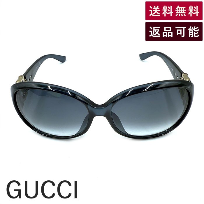 【中古】グッチ GUCCI サングラス グラデーションレンズ 大きめレンズ おしゃれ ネイビー 紺 送料無料 h1223rq01990 返品可 古着 中古 ブランド古着DB