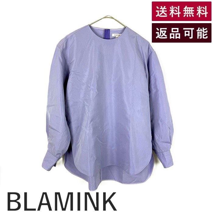 楽天市場】【ブラミンク】BLAMINK シルク コットン ノーカラーシャツ