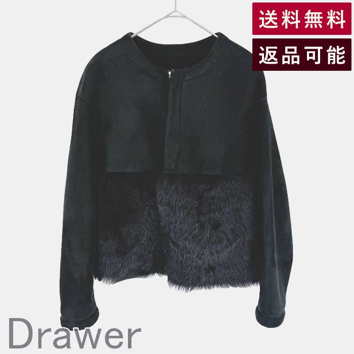 楽天市場】Drawer ウールカシミヤケヌキノーカラーコート