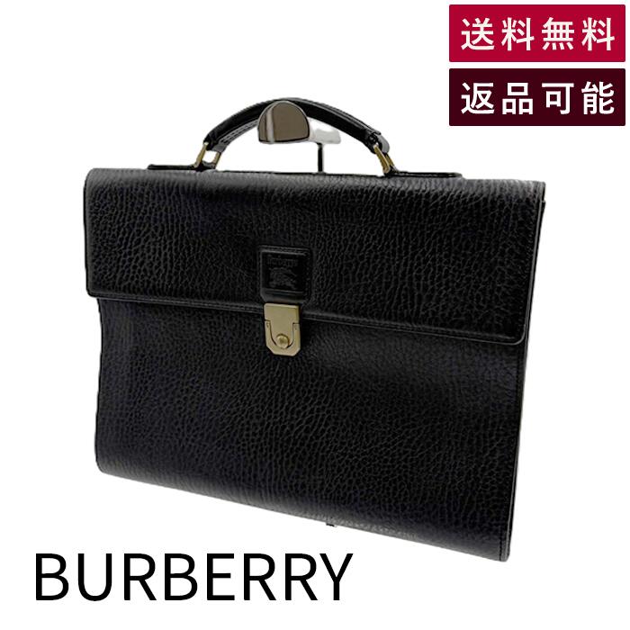 【中古】BURBERRY バーバリー なめし革 商行為御徒面子 黒いこと ブリーフ入れもの メンズ 貨物輸送無料  i1024oq00558 返品可 古着 中古 ブランド名古着DB