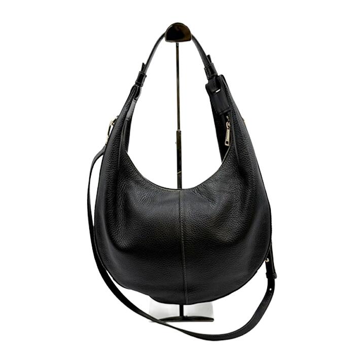 【中古】FURLA フルラ レザー ショルダーバッグ ホーボーバッグ ブラック 2WAY レディース 送料無料 j0213aq00575 返品可 古着 中古 ブランド古着DB｜ブランド古着ＤＢ