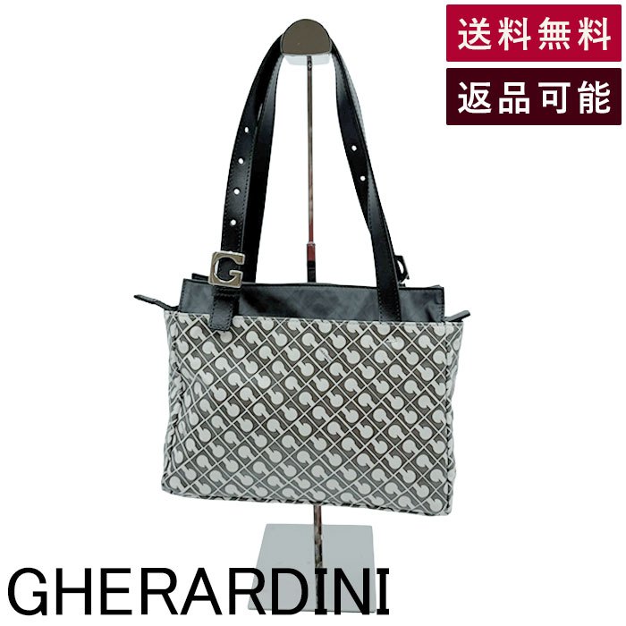 【中古】ゲラルディーニ GHERARDINI ソフティ トートバッグ 総柄 モノグラム 貨物輸送無料  j0312wq00824 返品可 古着 中古 ブランド名古着DB