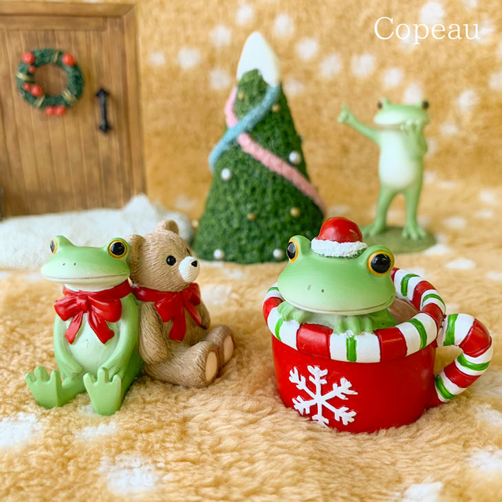 楽天市場】在庫限り コポー カエル ミドル クリスマス キラキラ星と