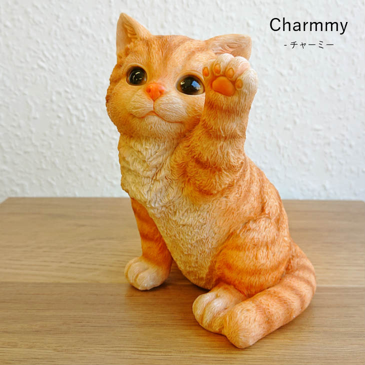 楽天市場】猫 ねこ ネコ 置物 マスコット グッズ チャーミー