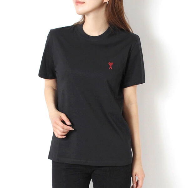26SS模範例意中の女 アレクサンドル マテュッシ AMI Alexandre Mattiussi レディース AMI DE COEUR プルオーバー【001 BLACK】BFUTS035.724 001/【2026SS】l-tops