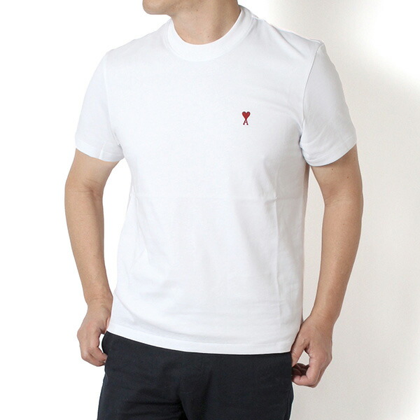 26SS青写真意中の女 アレクサンドル マテュッシ AMI Alexandre Mattiussi メンズ AMI DE COEUR プルオーバー【100 WHITE】BFUTS035.724 100/【2026SS】m-tops