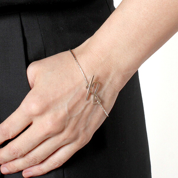 26SSモデル アミ アレクサンドル マテュッシ AMI Alexandre Mattiussi レディース AMI DE COEUR チェーンブレスレット【900 ARGENT】 UJW917.361 900/【2026SS】accessory 21,384円