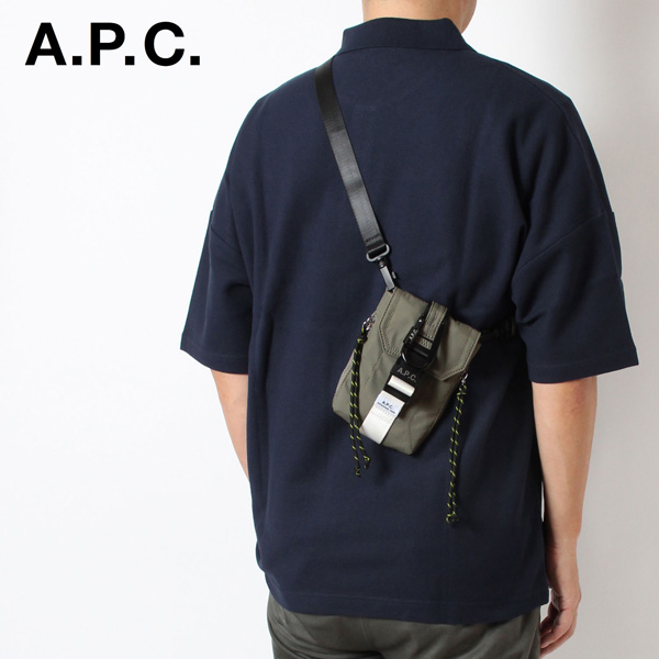 楽天市場】アーペーセー A.P.C. NECK POUCH REPEAT ネックポーチ【NOIR