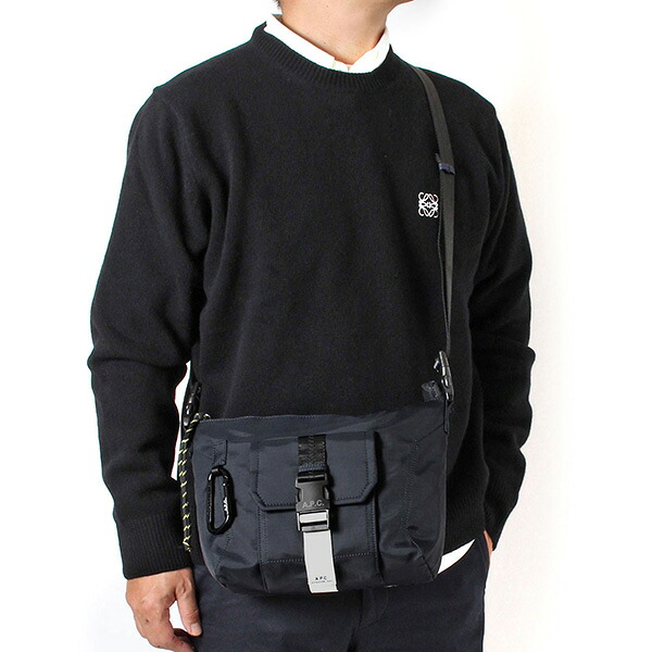 26SSモデル アーペーセー A.P.C. メンズ TREK ショルダーボディバッグ【IAK DARK NAVY】 H61734 PAAFH IAK/【2026SS】m-bag