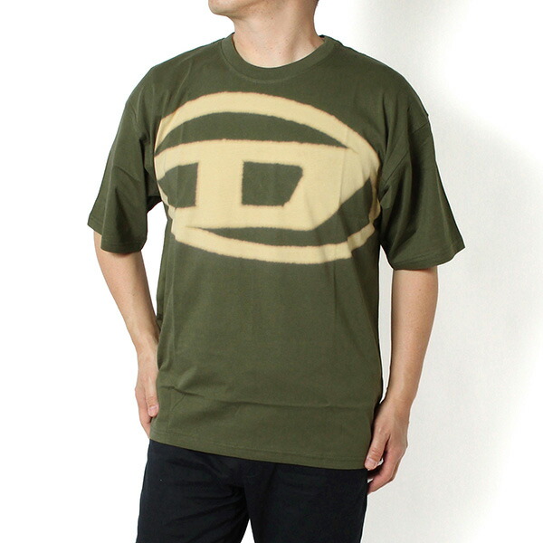 26SS模範例ディーゼル DIESEL ティーシャツ T BOXT BLEACH【カーキ】A14872 0QKAS 51F/【2026SS】m-tops Tシャツ・カットソー-トップス-メンズファッション