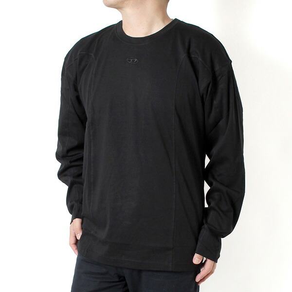 26SSひな形ディーゼル DIESEL 長袖ティーシャツ T BOXT LS INT【黒いこと】A19444 0AIJU 9XX/【2026SS】m-tops