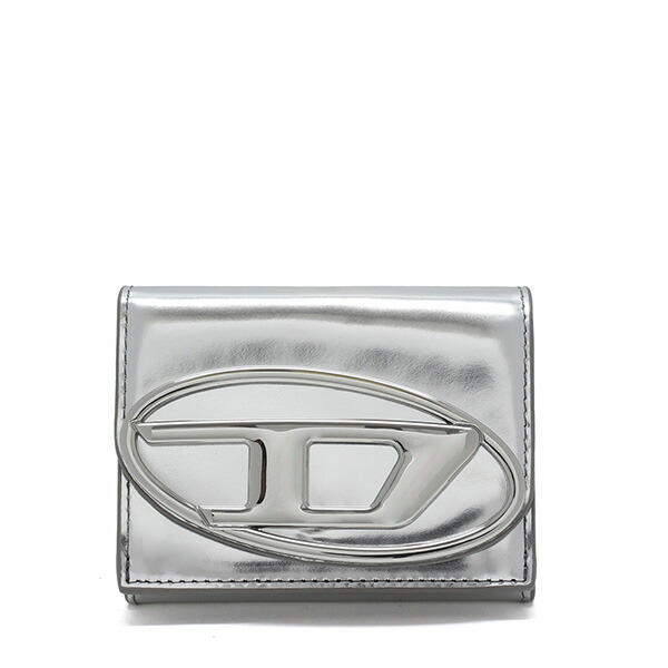 26SS模範例ディーゼル DIESEL 三つ折り紙入れ 1DR TRI FOLD COIN XS【しろがね色】X09887 なおなお書き202 H0535/【2026SS】m-wallet