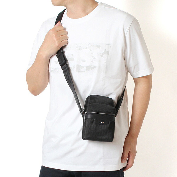 26SSモデルヒューゴ・ボス HUGO BOSS メンズ ショルダーバッグ ポーチタイプ【001 BLACK】50562886 001/【2026SS】m-bag｜drawers（ドロワーズ）