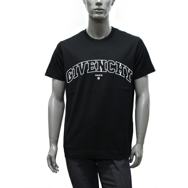 ジバンシィ GIVENCHY ロゴ刺しゅう m-tops TシャツBM71CW3Y6B 001 トップス 