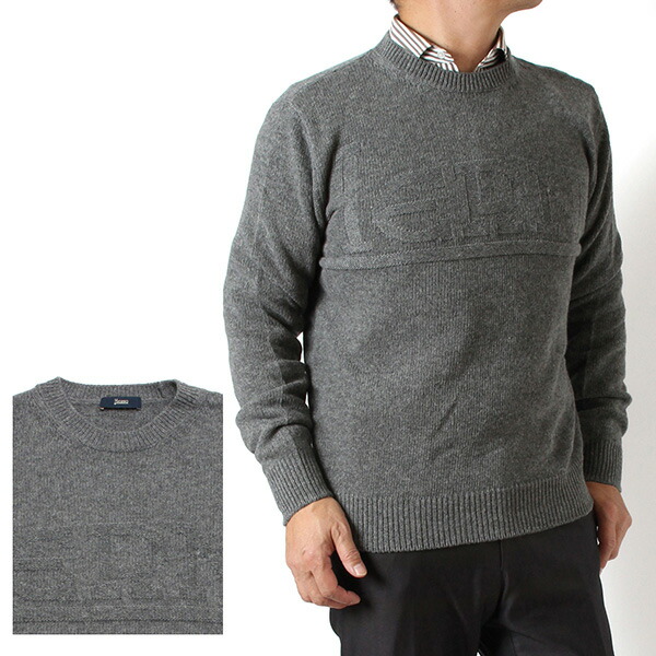 楽天市場】HERNO ヘルノ メンズクルーネックニット セーター MG000192U
